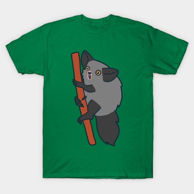 Kawaii Aye Aye Climbing T-Shirt by saradaboru